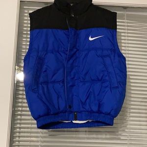Blue and black puff Nike vest. Boy’s size 8